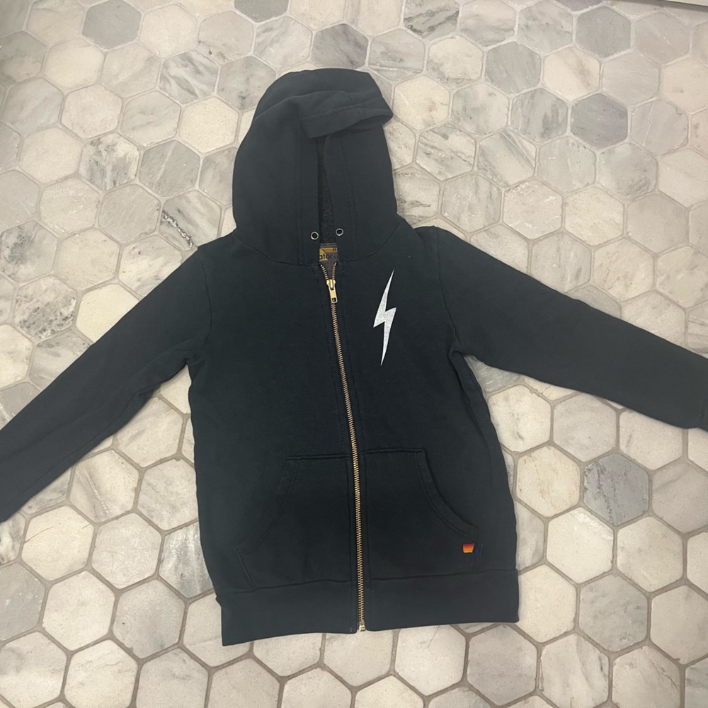 Aviator Nation kids zip hoodie size 8.